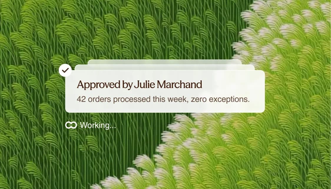 Approved by Julie Marchand billboard