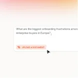 Document upload interface
